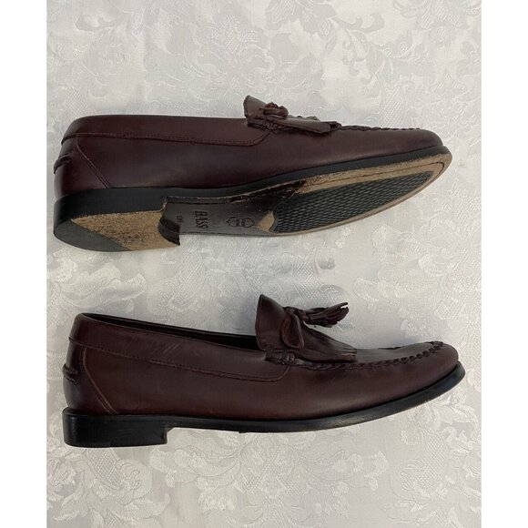Bass G.H. Bass Burgundy Leather Tasseled Loafer Size 10M  Preppy‎ old money 90’s main image 8